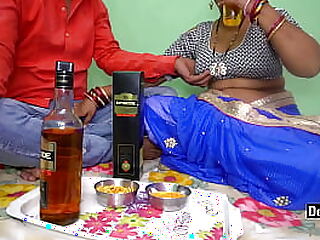 Desi girl gets wild with a kinky couple, ignoring the camera.