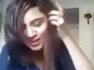 Pakistani newbie confidently displays her curves in a steamy shower scene.